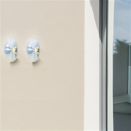 Giusto Toso per Leucos (anni '70)  - Coppia di lampade Panta in vetro di Murano, Italy 70&#39;s