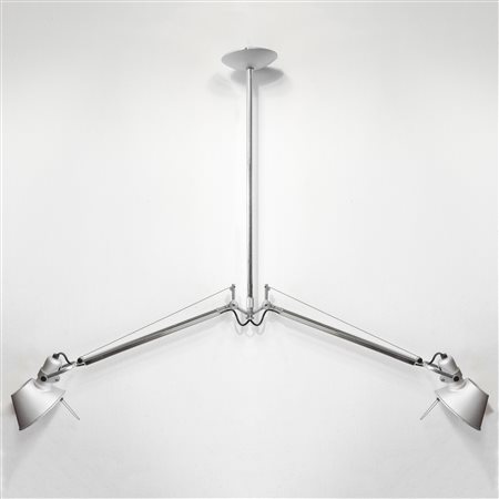 Artemide  Tolomeo - Sospensione a due bracci in metallo argentato