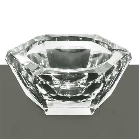 Val St.Lambert - Posacenere esagonale in cristallo
