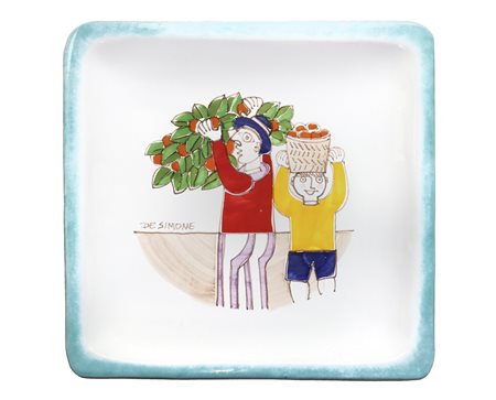 De Simone - Svuotatasche in maiolica