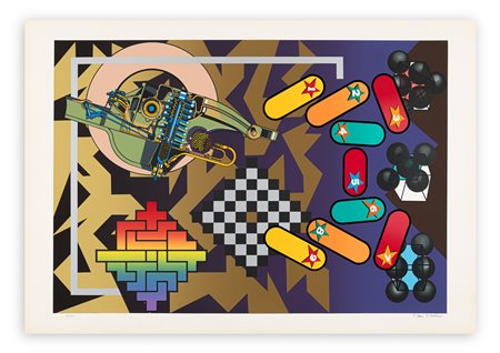 PETER PHILLIPS (1939) - Composition No. 6, 1972