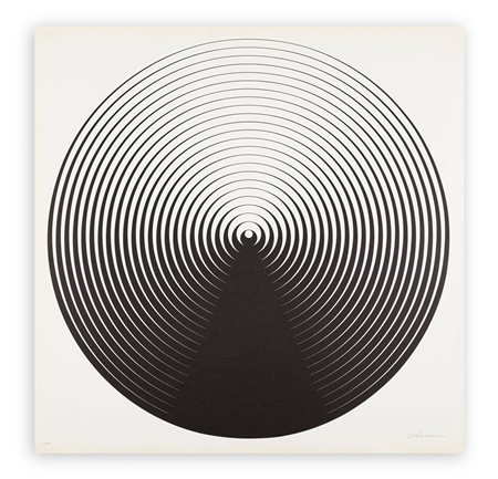 GETULIO ALVIANI (1939-2018) - Testura grafica struttura circolare, 1964