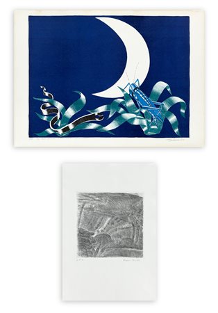 AUTORI VARI (RUGGERO SAVINIO E ALDO TURCHIARO) - Lotto unico di 2 opere