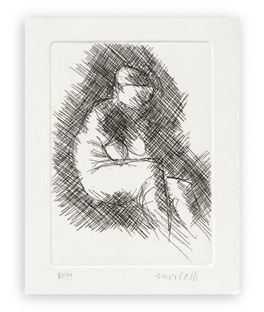 ENNIO MORLOTTI (1910-1992) - Bagnante, 1989