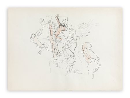 GIORGIO BELLANDI (1930-1976) - Studio 'Crocefissione'