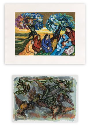 SAVERIO TERRUSO (1939-2003) - Lotto unico composto da 2 opere: