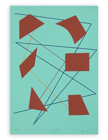 MARIO NIGRO (1917-1992) - Tavola N.2 - Elementi spaziali, 1948-1983