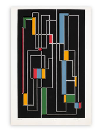 MARIO NIGRO (1917-1992) - Tavola N.3 - Pannello in nero, 1949-1983