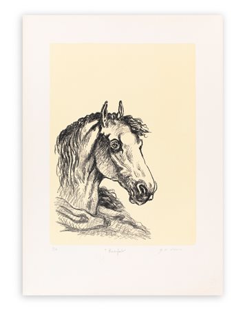 GIORGIO DE CHIRICO (1888-1978) - Bucefalo, 1969
