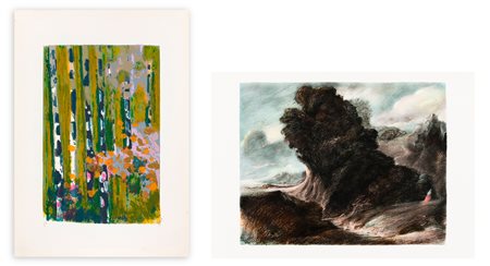 AUTORI VARI (BARTOLINI E BORSATO) - Lotto unico di 2 litografie