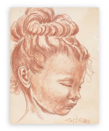G. PESSINA - Senza Titolo (Profilo femminile)
