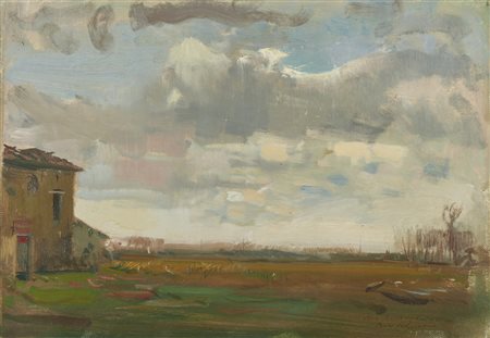 ANNIGONI PIETRO (1910 - 1988) - SENZA TITOLO (PAESAGGIO).