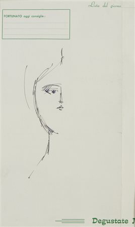 BUENO ANTONIO (1918 - 1985) - VOLTO (1968).