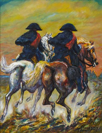 GONZAGA GIOVANFRANCESCO (1921 - 2007) - LE STAFFETTE DEI CARABINIERI.