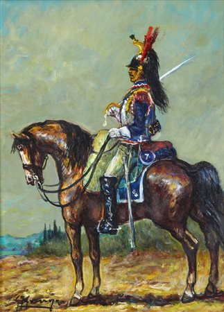 GONZAGA GIOVANFRANCESCO (1921 - 2007) - CORAZZIERE IN RESTA.