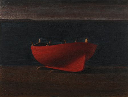 LAZZARO WALTER (1914 - 1989) - BARCA ROSSA.
