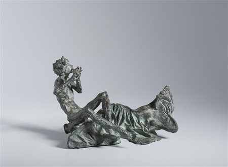 MURER AUGUSTO (1922 - 1985) - FAUNO E NINFA.