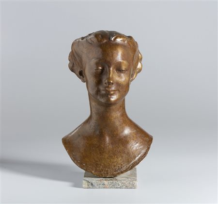 MESSINA FRANCESCO (1900 - 1995) - FANCIULLA LOMBARDA (TESTA) .