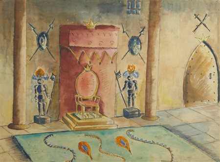 BENOIS NIKOLAJ ALEKSANDROVIC (1901 - 1988) - SENZA TITOLO (SCENOGRAFIA TETRALE).