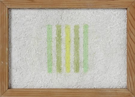 MARCHEGIANI ELIO (n. 1929) - GRAMMATURE DI COLORE SUPPORTO INTONACO.