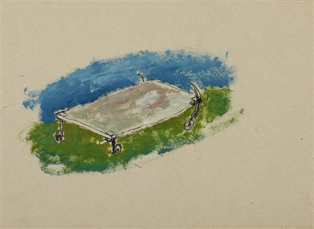 CHIA SANDRO (n. 1946) - SENZA TITOLO (TAVOLINO).