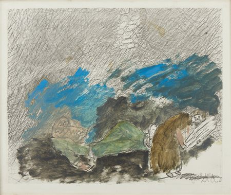 CHIA SANDRO (n. 1946) - DONNA E PANE .