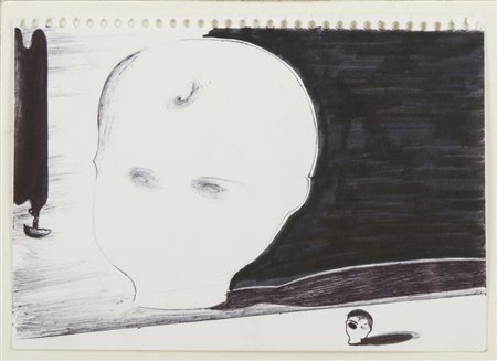 CUCCHI ENZO (n. 1949) - TESTA DI BIMBO .