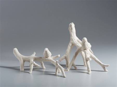 CAMONI CHIARA (n. 1974) - SENZA TITOLO, RAMI CON UCCELLINI #2.