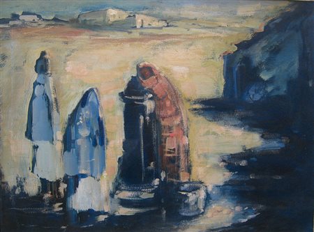 Giuseppe Biasi Sassari 1885 – Adorno Micca 1945 Alla fonte, fine anni 30 Olio...