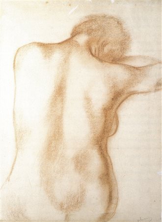 André Derain Chatou 1880 – Garches 1954 Weiblicher Rückenakt, s.d. Sanguigna,...