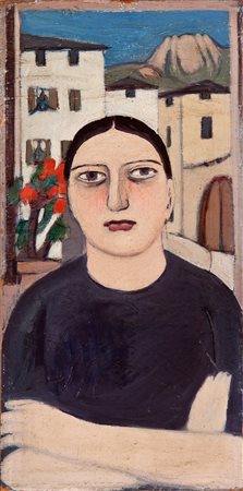 Tullio Garbari Pergine 1892 – Parigi/Paris 1932 Contadina trentina, 1916 Olio...