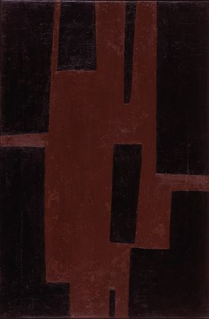 Mario Ballocco Milano / Mailand 1913 – 2008 Grata marrone su fondo nero, 1949...