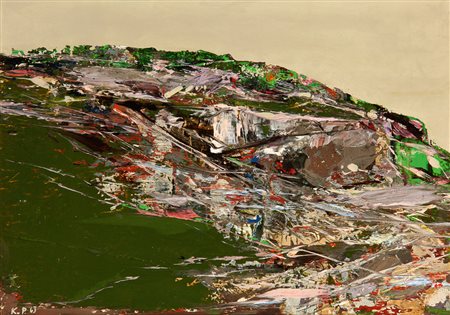 Karl Plattner Malles Venosta 1919 – Milano/Mailand 1986 Paesaggio, 1963 Olio...