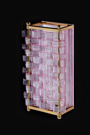 Flavio Poli Chioggia 1900 - Venezia/Venedig 1984 Coppia di appliques in vetro...