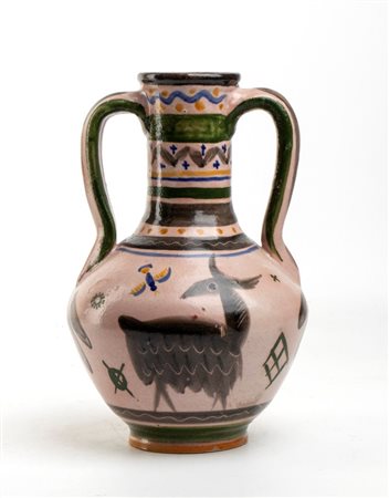 RICHARD DÖLKER
(Schönberg 1896 - Kohlgraben 1955)
<br>Vaso con decorazioni di caprette