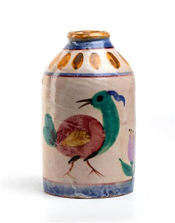 RICHARD DÖLKER attribuito a(Schönberg 1896 - Kohlgraben 1955) Piccolo vaso con uccellini e fiori