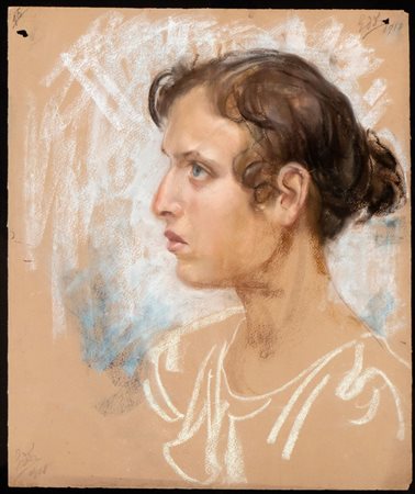 EMILIA DE DIVITIIS
(Roma 1898 - 1979)
<br>Profilo femminile