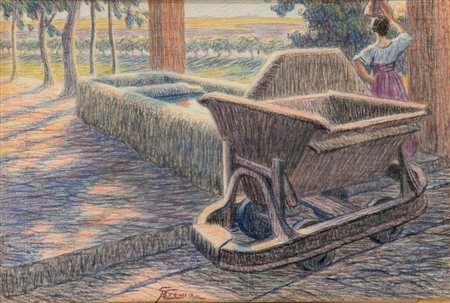 GIOVANNI BATTISTA CREMA
(Ferrara 1883 - Roma 1964)
<br>Campagna assolata