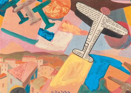 GIULIO D'ANNA
(Villarosa 1908 - Messina 1978)
<br>Aereopittura futurista