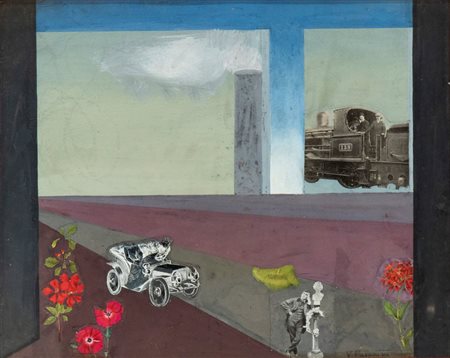 VINICIO PALADINI
(Mosca 1902 - Roma 1971)
<br>Paesaggio Urbano