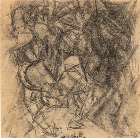 CARLO CARRÀ
(Quargnento 1881 - Milano 1966)
<br>Contrasti