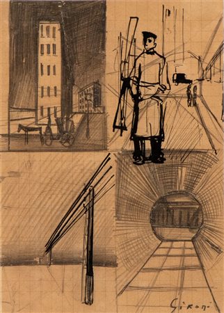 MARIO SIRONI
(Sassari 1885 - Milano 1961)
<br>Quattro composizioni