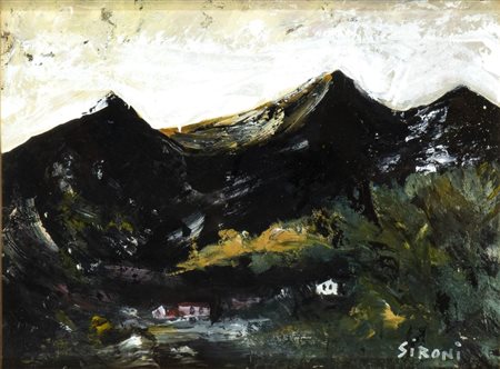 MARIO SIRONI
(Sassari 1885 - Milano 1961)
<br>Paesaggio