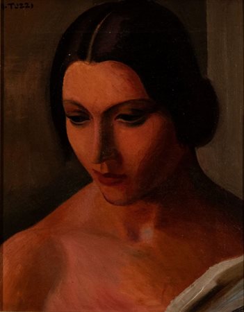 MARIO TOZZI(Fossombrone 1895 - Saint-Jean-di-Gard 1979) Ritratto della sorella Yole