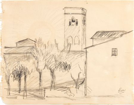 OTTONE ROSAI
(Firenze 1895 - Ivrea 1957)
<br>Il campanile