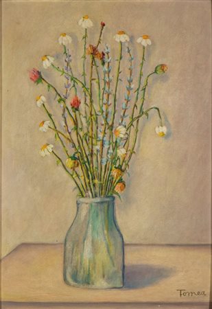 FIORENZO TOMEA
(Zoppè di Cadore 1910 - Milano 1960)
<br>Vaso di fiori