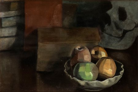 CARLO LEVI
(Torino 1902 - Roma 1975)
<br>Natura morta con mele