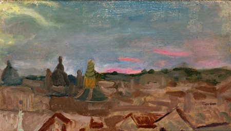 CARLO LEVI
(Torino 1902 - Roma 1975)
<br>Paesaggio romano