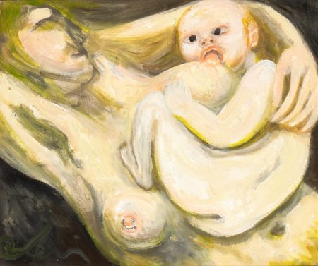 CARLO LEVI
(Torino 1902 - Roma 1975)
<br>Madre con bambino