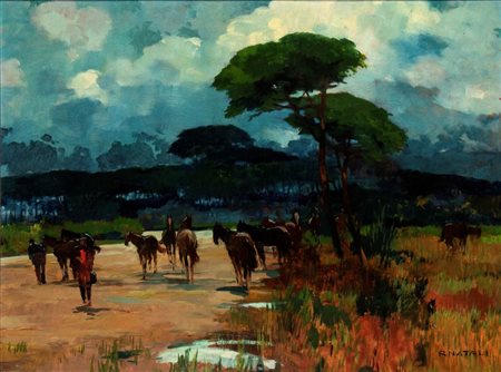 RENATO NATALI
(Livorno 1883 - 1979)
<br>Pineta di Tomboli